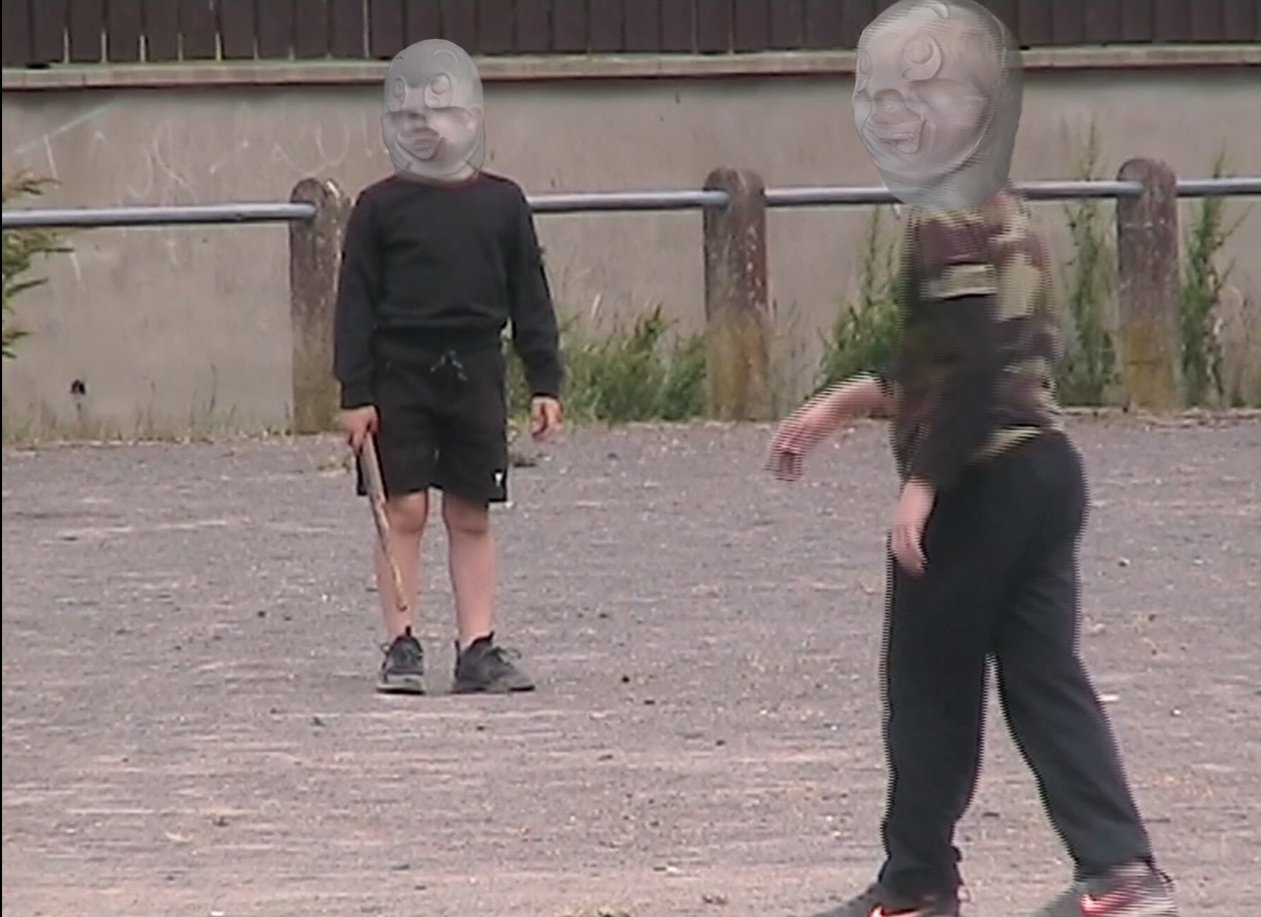 video art film still real footage digitally altered contemporary art by Anna Clawson