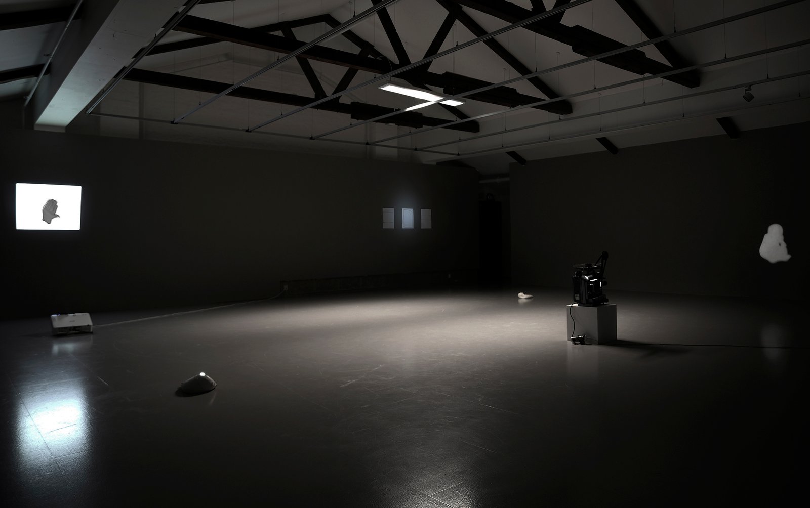 Installation view from quiet commuters exhibition